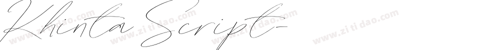 Khinta Script字体转换